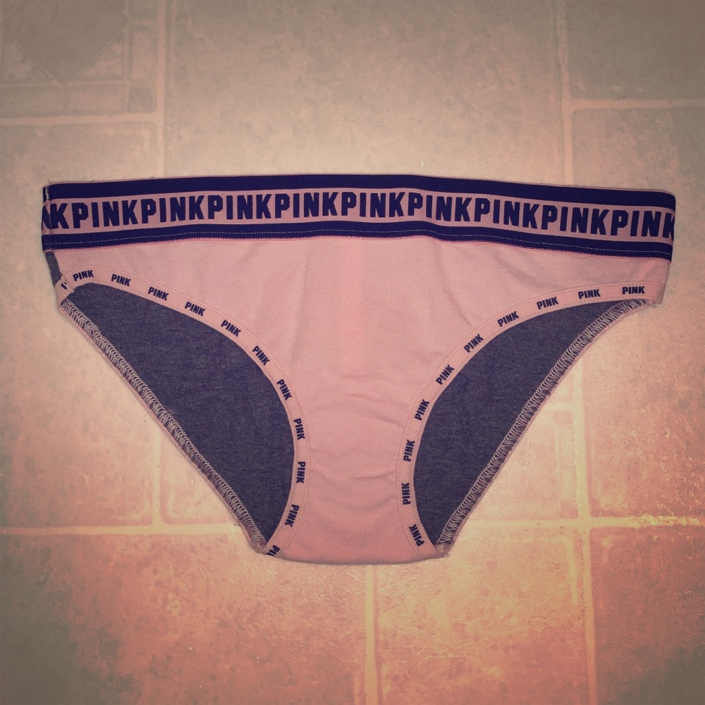 Gray and pink panties Victoria’s Secret